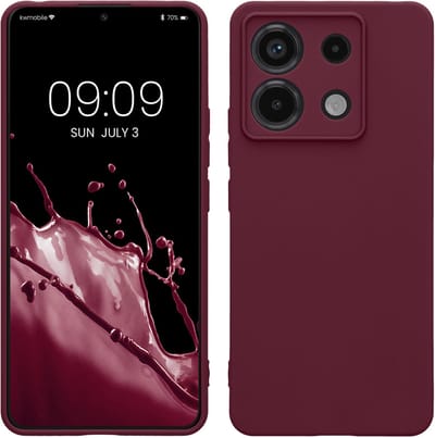 kwmobile telefoonhoesje geschikt voor Xiaomi Redmi Note 13 Pro 5G / Poco X6 5G - Hoesje voor smartphone - Precisie camera uitsnede - In magenta-lila