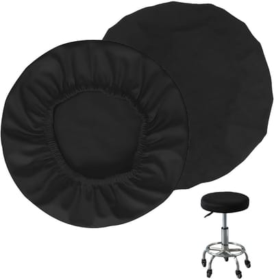 Ronde Wasbare Stoelbekleding voor Barkrukken, Diameter 28-38 cm, Elastische en Stofdichte Kussenhoezen voor Thuis, Kantoor en Bar