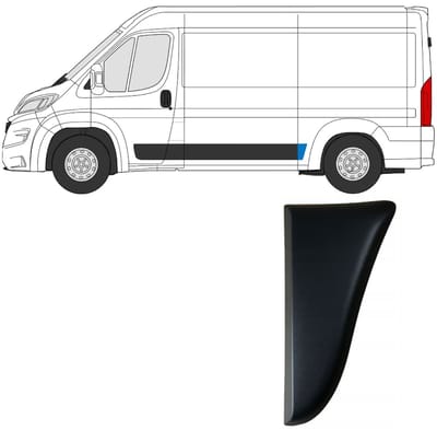 Zijlijst sierlijst achterspatbord voor Opel Movano 2021- / Links