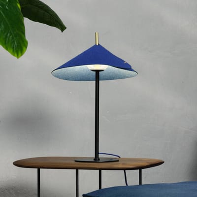 OSRAM Decor Flip Tafellamp G9 Blauw 350mm, Tafellamp, Vilt, Staal, met Touch-Dim functie en USB-batterij