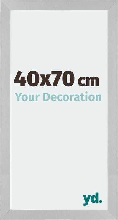 Your Decoration - Fotolijst 40x70 cm - MDF - Zilver Mat - Mura