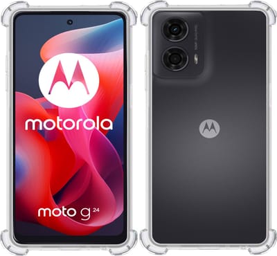 Hoesje geschikt voor Motorola Moto G24 – Extreme Shock Case – Cover Transparant