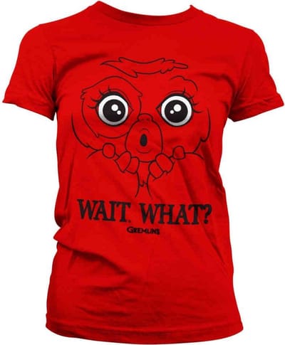 Gremlins Dames Tshirt -S- Wait. What? Rood