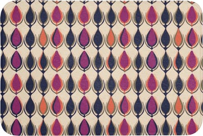 Badmat 90x60 cm - Antislip - Vintage - Retro - Kleurrijk - Badmatten voor badkamer - Badkamermat - Douchemat - Badkamer mat