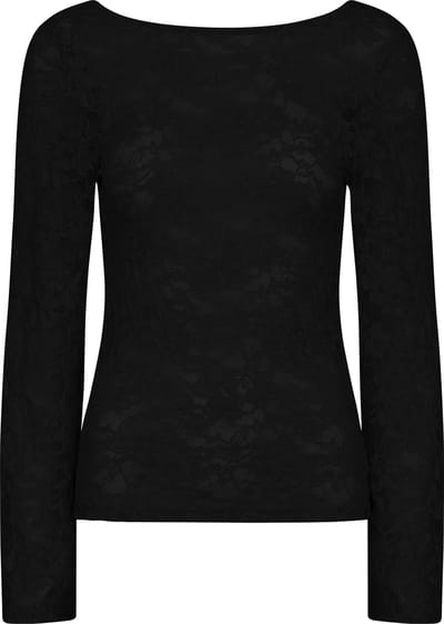 SISTERS POINT Vitas-ls - Dames Blouse - Black - Maat S