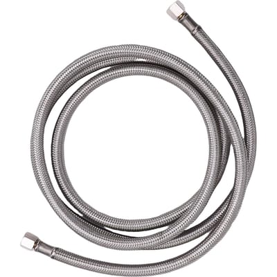 Tuyau pour Machine à Glaçons Acier Inoxydable 1/4 Pouce Tressé Tuyau d'Alimentation en Eau pour Machine à Glaçons Connecteur pour Remplacement DIY Type 1