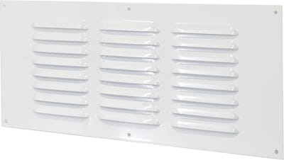 Metalen ventilatierooster 30 x 10 cm met insectennet - Ventilatieoplossing voor woningen