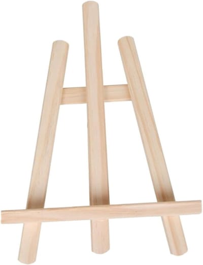 Kinderschilderstandaard - Tekentafel Hout - Creatief Bezig - Stevig Veilig Ontwerp - 28x21 cm - Natuurlijk Hout
