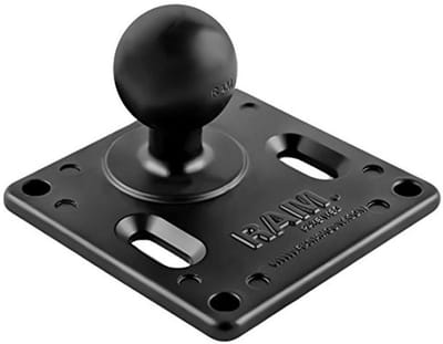 VESA Bevestigingsplaat 75mm x 75mm met 3.625" Bal Diameter - Zwart