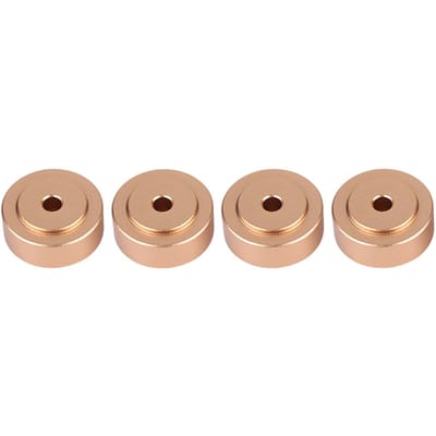 4 STUKS 20*8mm Aluminiumlegering Versterker Voeten Schokdemper Versterker Pads Voeten Goud