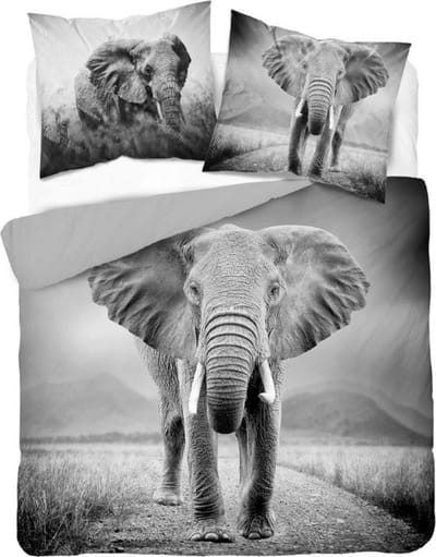 Dekbedovertrek Olifant 220x200 cm