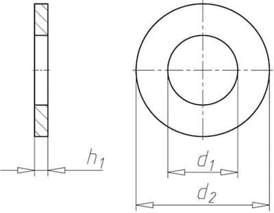 Wurth - DIN 9021 polyamide - Afdichtschijf met grote buitendiameter DIN 9021 polyamide - x 50 st