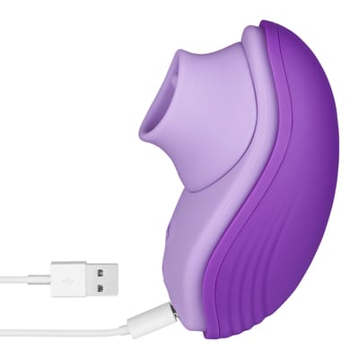Haar Siliconen Fun Tong Vibrator Lila