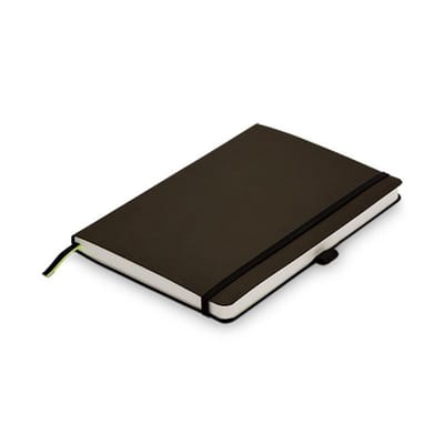 LAMY paper Softcover A5 notitieboek 810 – stijlvol notitieboek in DIN A5-formaat (145 x 210 mm) met LAMY-lineatuur & 192 pagina’s – zacht softcover in umbra – incl. elastische sluitband
