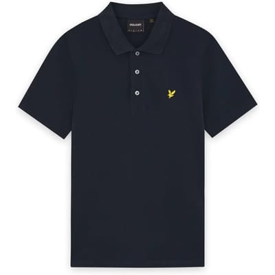 Lyle and Scott Polo Tipped Donkerblauw (navy) - Maat S - Heren