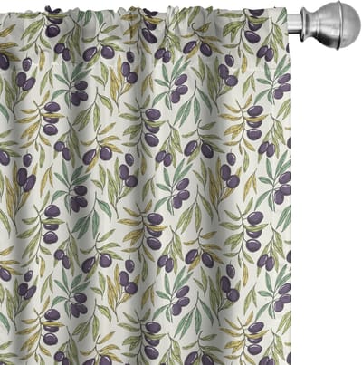 Abakuhaus – gordijnen – 2x75x175 cm – microvezel – halfverduisterend – ivoor kaki