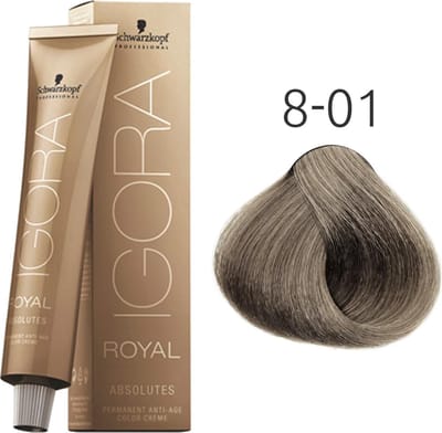 Schwarzkopf Professional - Schwarzkopf Igora Royal Absolutes 8-01 60ml