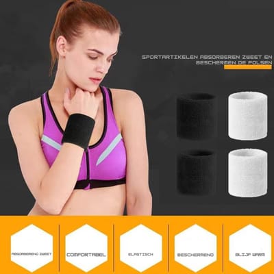 NBAP® Zweetband Pols – Polsbandjes – Sport Zweetband – polsbandje