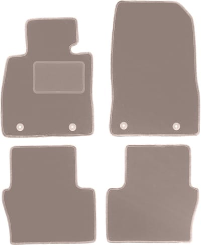 Beige veloursmatten voor: Mazda 2 IV hatchback (2014-)