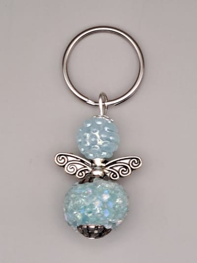 Geluksengel - Engel - Kralen - Sleutelhanger Geluksengeltje - Beschermengel - Klein Cadeautje - Engel tashanger