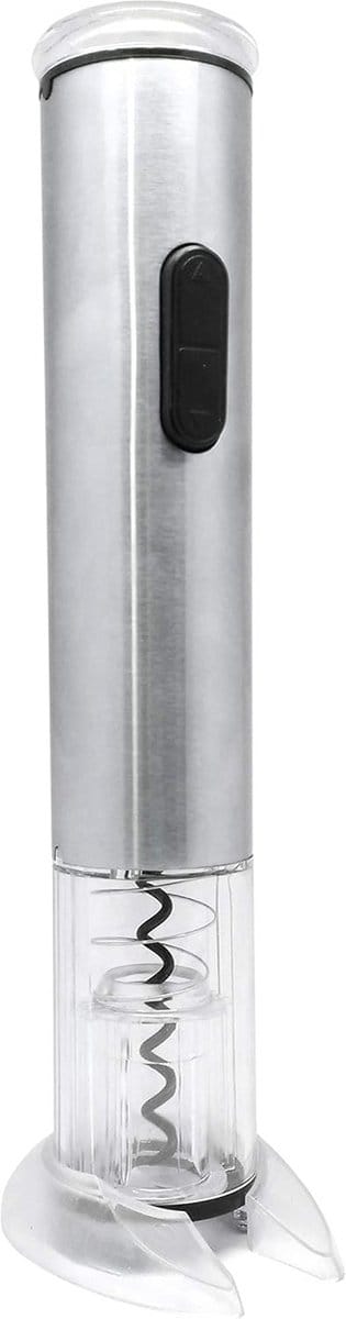 Elektrische kurkentrekker mangaanstaal ABS zilverkleurig 32 x 10 x 9 cm