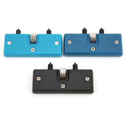 3PCS Ouvre-boîtier de montre professionnel Réglable Ouvre-couvercle de fond de montre Outil de réparation de montre blue