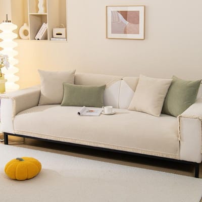 Nieuwe Licht Luxe Moderne Bankkussens Vier Seizoenen Algemeen Chenille Kwast Kussen Antislip Hoes Hoesdoek Handdoek 70*70cm