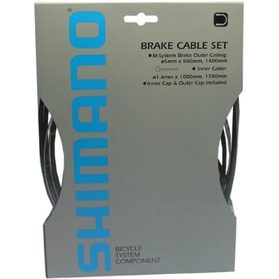 Shimano - Remkabelset - Roestvrijstaal - MTB/Race - Zwart