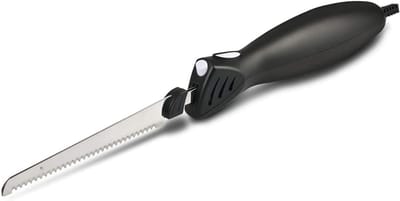 AHD® Elektrisch Mes - Elektrisch Broodmes - Electrisch Mes - Electrisch Mes Voor Brood - Elektrisch Keukenmes - Zwart - 26cm x 6cm x 6cm