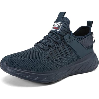 YRZL Heren Antislip Hardloopschoenen Lichtgewicht Ademende Tennissneakers voor Heren Hoge Kwaliteit Comfortabele Mode Sportschoenen 41 black