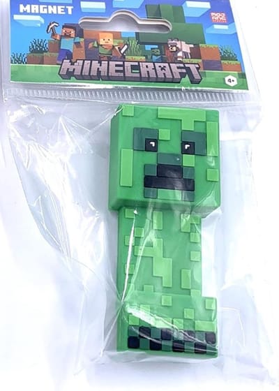 Minecraft Creeper 3D magneet - Officiële verzamelbare koelkastmagneet - Cadeau voor kinderen - decoratie voor gamers