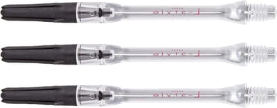 Dart Shafts - Spinner Shafts - Stil Darten - Stille Rotatie - Set van 3 - Transparant