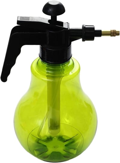 Gieter Kamerplanten - Waterblik Bloem - Planten Water Geven - Druk Op De Tuit - 1.5 Liter - Groen Grijs
