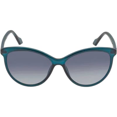 Calvin Klein Crystal Teal Framed Grey Gradient Lensed Zonnebril