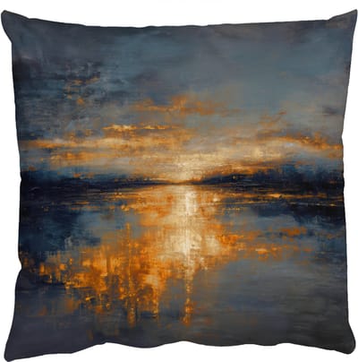 Sierkussens - Kussentjes Woonkamer - 50x50 cm - Gouden Reflectie op Water