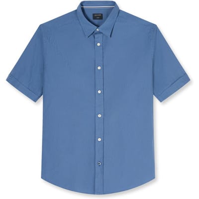 OLYMP Casual Overhemd, Regular Fit, Kent, Blauw
