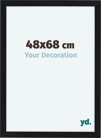 Your Decoration - Fotolijst 48x68 cm - MDF - Zwart Mat - Como
