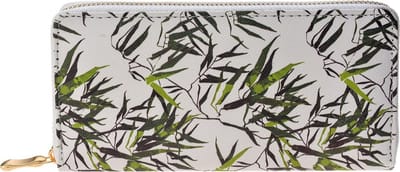 Melady Portemonnee 19*10 cm Meerkleurig Kunststof Bladeren Rechthoek Beurs Geldbeurs
