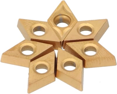 Hardmetalen wisselplaten 10 stuks voor snijgereedschap, slagvast en robuust, 2,38 mm dikte voor hoge snelheidsbewerking en precisie.