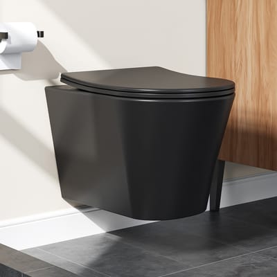 HOROW Hangtoilet - Dual Flush - Soft Close & Afklikbare Zitting - Frameloos toilet - Toiletpot