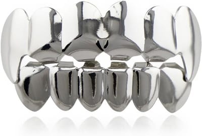 Decoratieve Hip Hop Tanden Set voor Halloween Cosplay, Ballen en Zangers - Unieke Mondaccessoires voor Mannen en Vrouwen