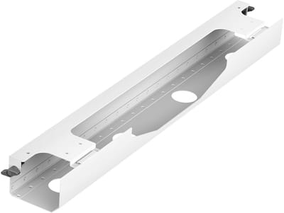 CAVO Kabelmanagement horizontaal witte kabelgoot 768 x 94 mm voor bureaus