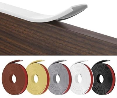Flexibele Meubelrandafwerking 10m x 18mm - Babyveilige Zelfklevende TPE Randtapijten voor Tafel en Meubels