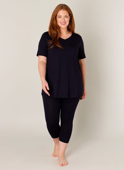 BASE LEVEL CURVY Audrey Legging - Dark Blue - maat 5(58/60)
