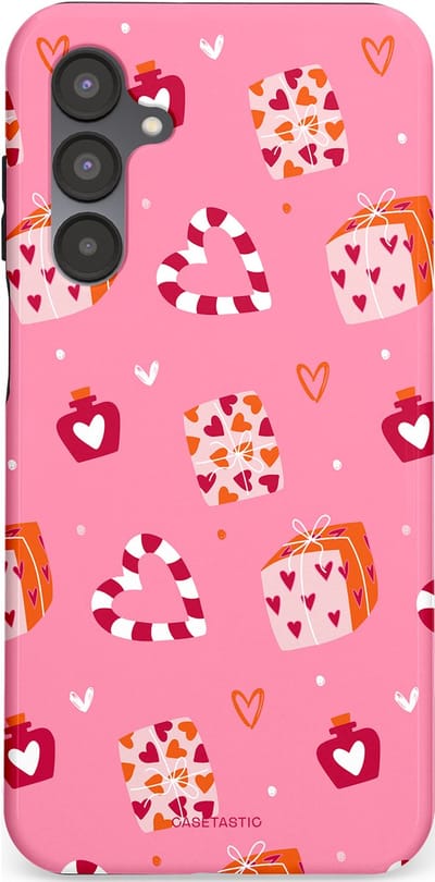 Casetastic Hoesje Geschikt voor Samsung A16 - Stijlvolle Beschermende Duo-layer Case - Zoete Liefde Roze