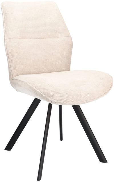 Icon Living - Stoel Jadie - Stof Mito Natural - Leg Black
