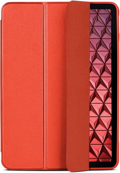 Casemania Hoes Geschikt voor Samsung Galaxy Tab A11 Plus (11 inch) - Rood - Tri Fold Tablet Case - Smart Cover