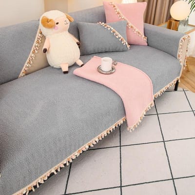 Herfst En Winter Fluweel Sofahoes Kwastrok Sofa Kussen Verdikt Antislip Woonkamer Sofa Kussen Handdoek Armleuninghoes 70x70cm 1pcs