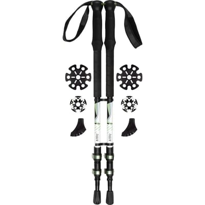 Abbey Camp Wandelstokken Telescopisch Verstelbaar - Takezi - Set - Zwart/Mint