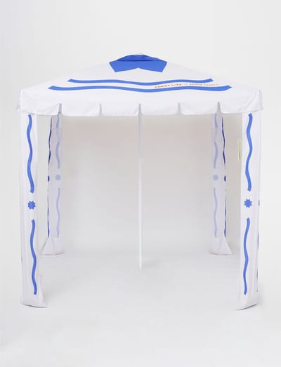Sunnylife - Beach Strandtent Cabana Deep Blue 200 x 200 cm - Polyester - Blauw -
